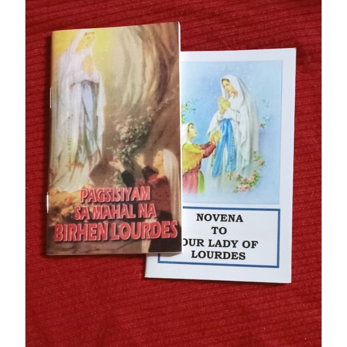 Novena to Our Lady of Lourdes English or Tagalog Shopee Philippines