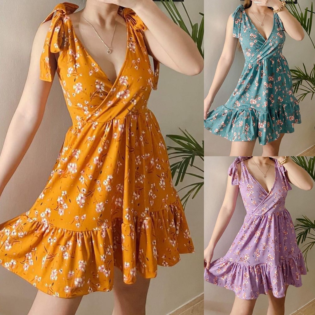 Women Dress Above The Knee Dress Sleeveless Dress Shopee Philippines