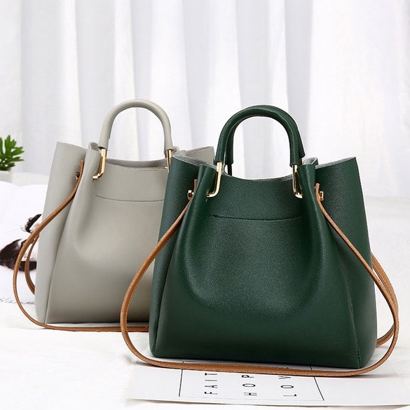 Shopping Sling Bag Female bag bucket bag Korean version of the simple  ladies Messenger bag handbag