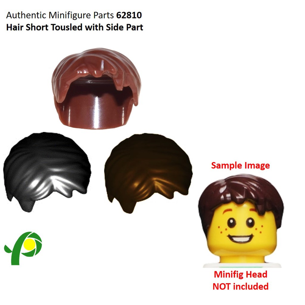 LEGO Minifigure Parts 62810 Hair Short Tousled with Side Part Minifig Shopee Philippines