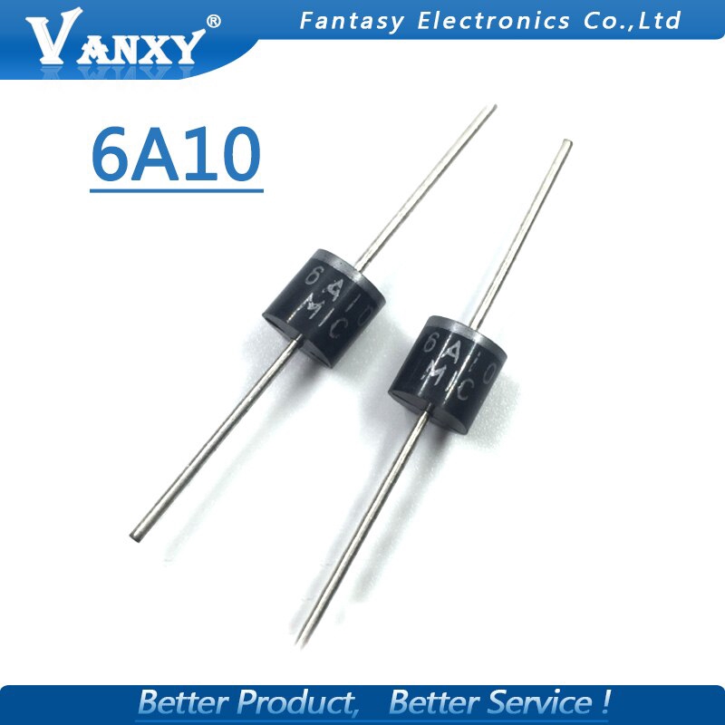 20pcs Rectifier Diode 6A 1000V R-6 6A10 | Shopee Philippines