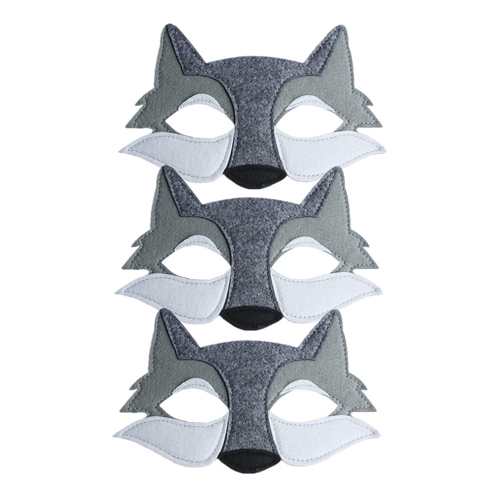 [READY STOCK] Fox Mask Clothing Dress- Up Party Favors Wolf HeadMask ...