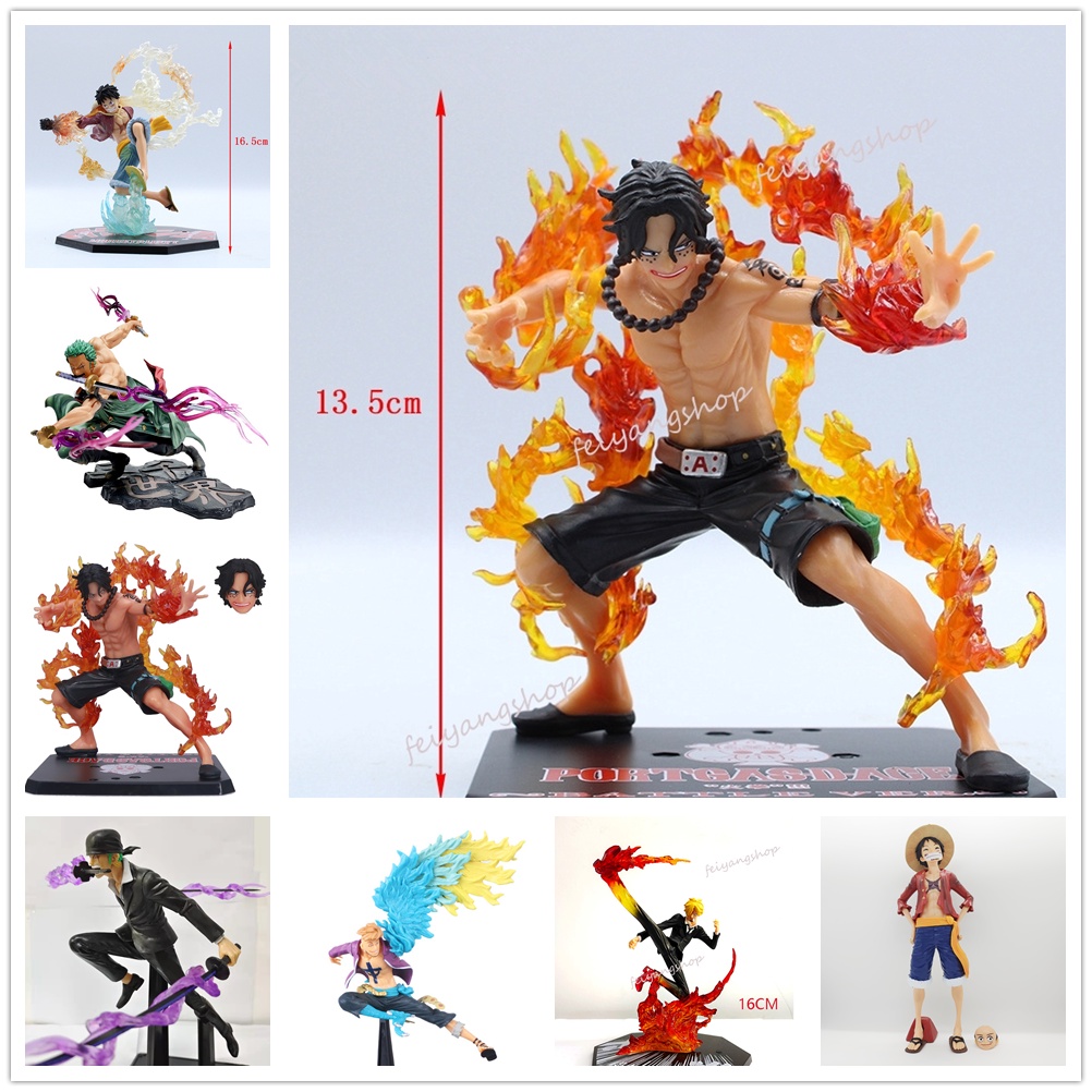 One Piece Luffy Roronoa Zoro Marko Ace Ace Action Figure | Shopee ...