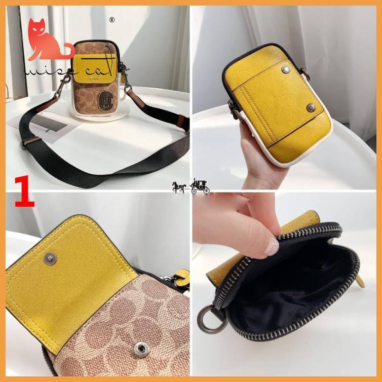 MscatCoach 89263 F89479 bag Men's Phone Crossbody bag Coin purse