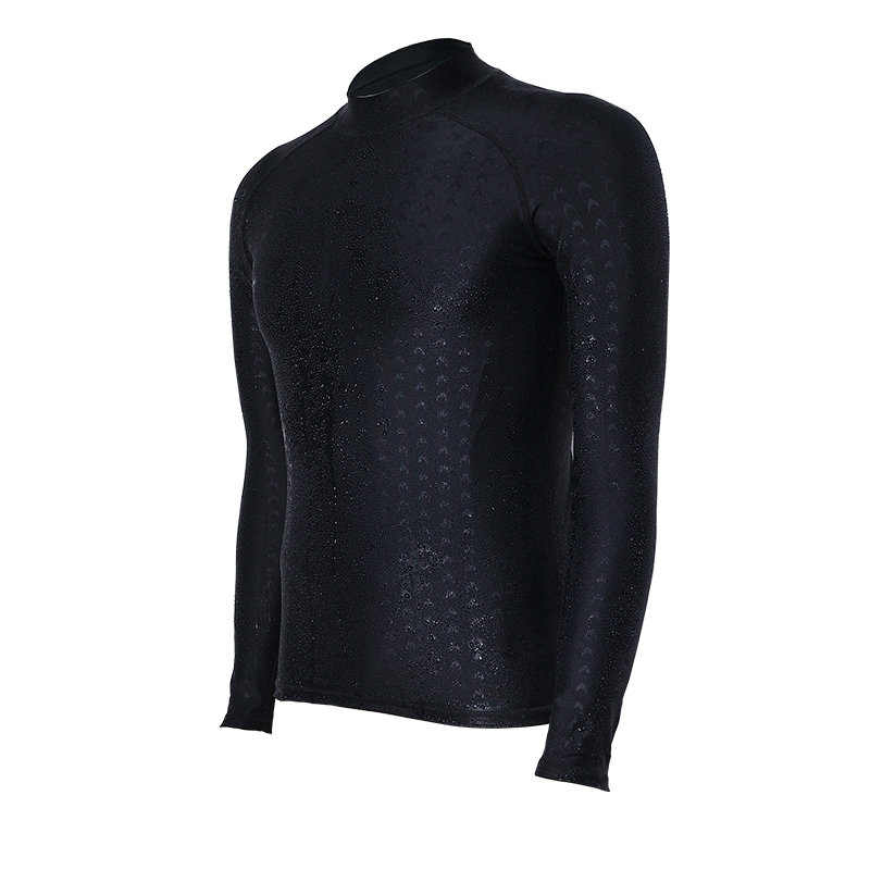 Long Sleeves Rashguards Men Swim Shirt Plus Size Professional Swimming