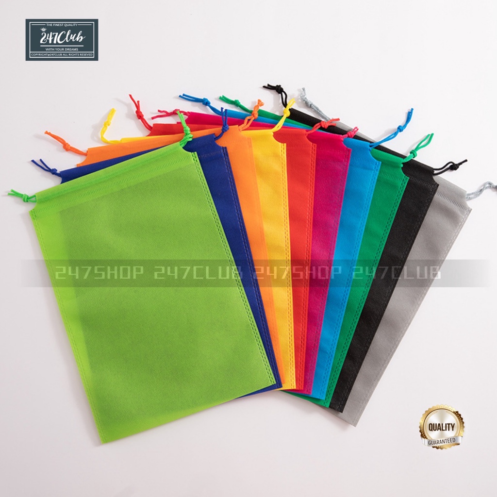 MAKAPAL Eco Bag Drawstring nonwoven Pouch Storage Bag Shoe Bag Dust