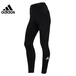 Adidas Climalite 3 Stripe Full Length Legging Black/Blue Size S