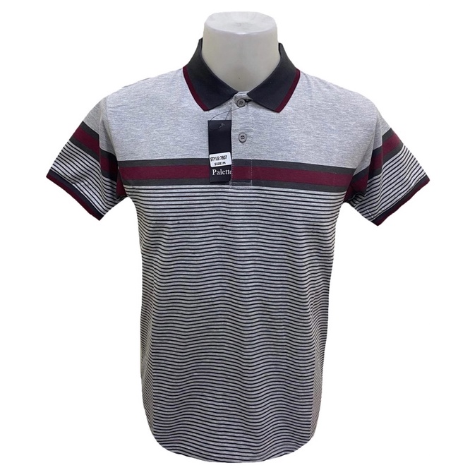 PALETTES Polo Shirt for Men Tees Shirts Tops Trendy Spandex Cotton with ...