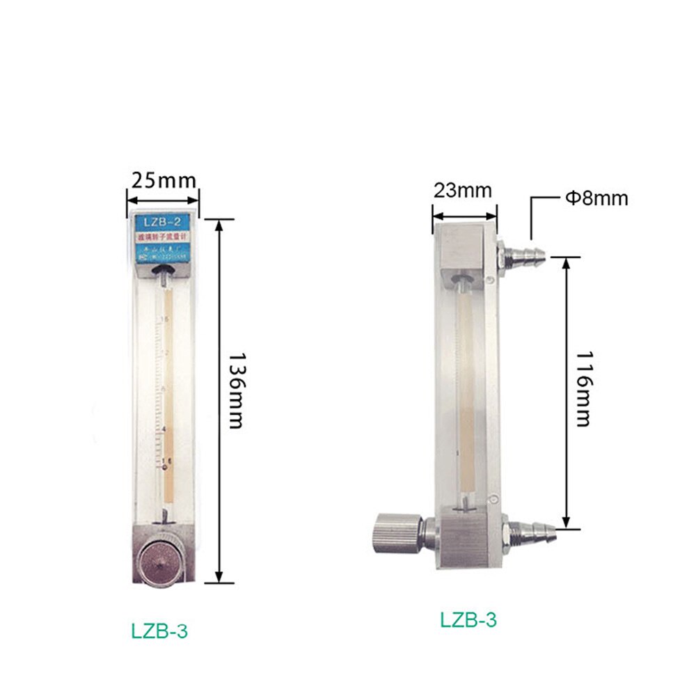 Gas Air Liquid Panel Gas Air Flowmeter Rotameter With Control Valve ...