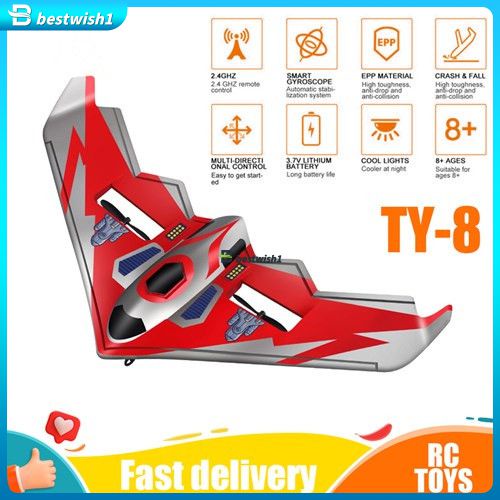 Delta Wing TY8 RC Plane Drone Electric Fixed Wing Fighter With Light ...