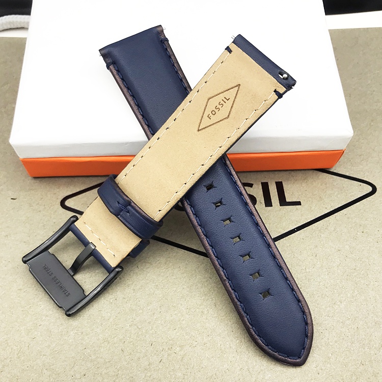 Fossil genuine leather strap hotsell