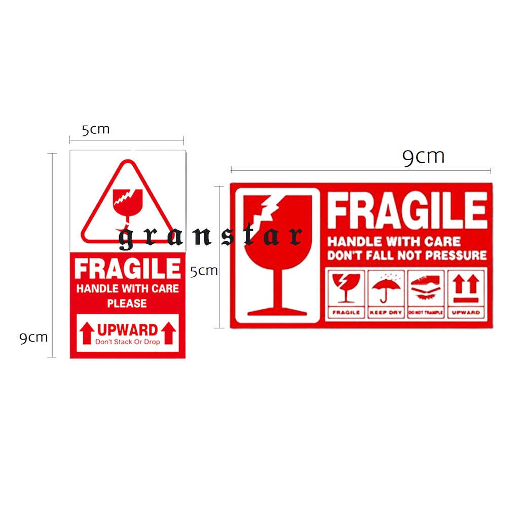 Fragile Sticker 60~120~240pcs Adhesive Waterproof Stickers Fragile ...