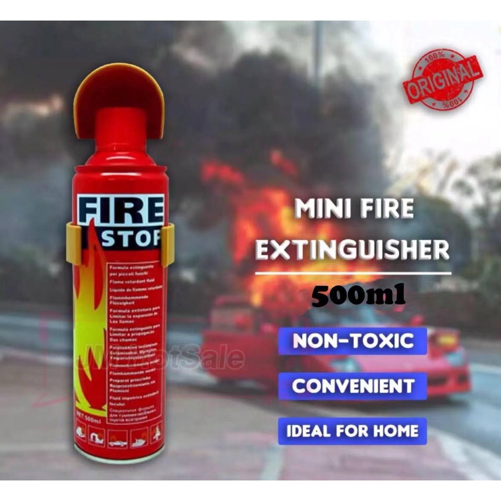 (Set OF 1) Original Car Fire Stop Fire Extinguisher Mini Fire ...