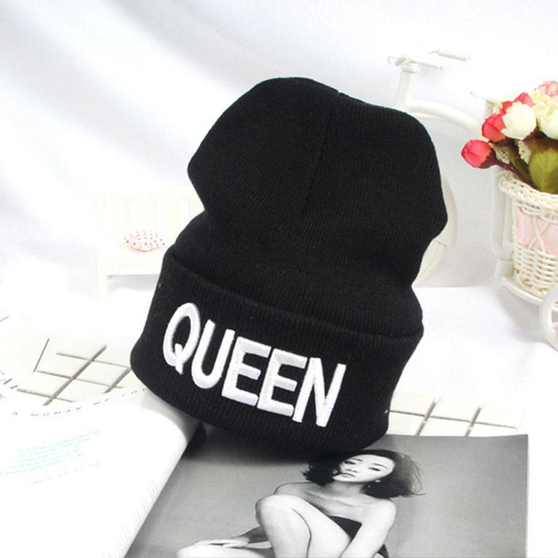 Ready Stock] 1PC Couple KING QUEEN Hat Skullies Bonnet Hats For