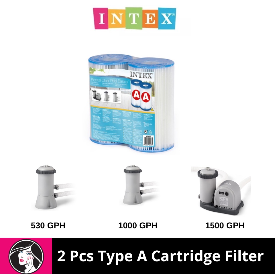 2Pieces INTEX Filter Cartridge Type A by MarieJens Shopee Philippines