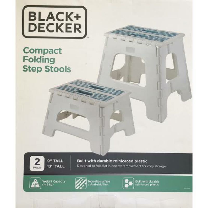 Black Decker Compact Folding Step Stools Shopee Philippines