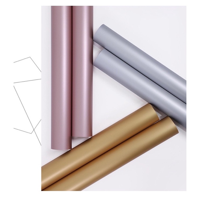 20pcs Double-Sided Solid Gold Tone Colored Wrappers Bouquet Wrapping ...