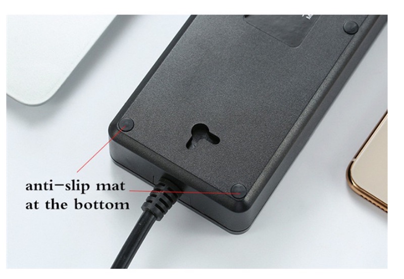 TB-T11 3.1A 3 USB Port 3 Socket Universal Power Extension US Plug ...