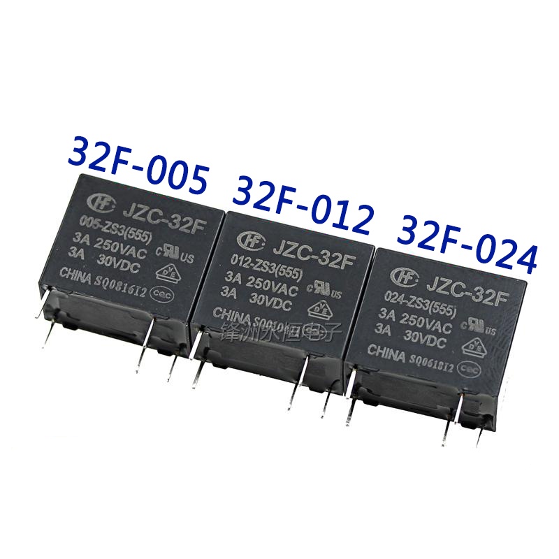 20pcs Lot Power Relay Hf32f Jzc 32f 005 009 012 024 Zs3 5pin 3a A Set