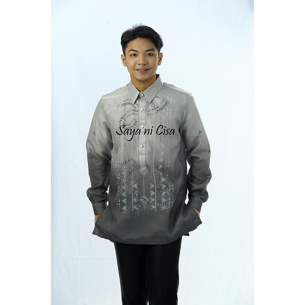 Barong Tagalog Grey | Shopee Philippines
