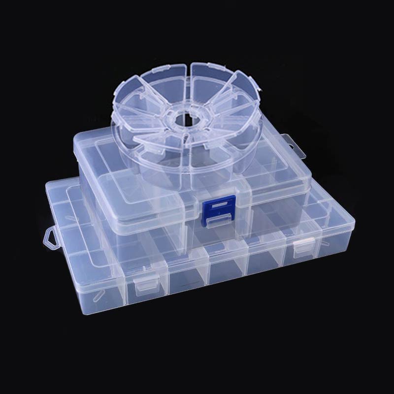 1PC 6-36 Grids Adjustable Compartment Transparent Storage Box Jewelry ...