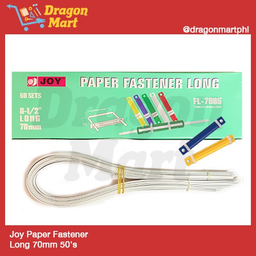 Joy Paper Fastener Long 70mm 50's | Shopee Philippines