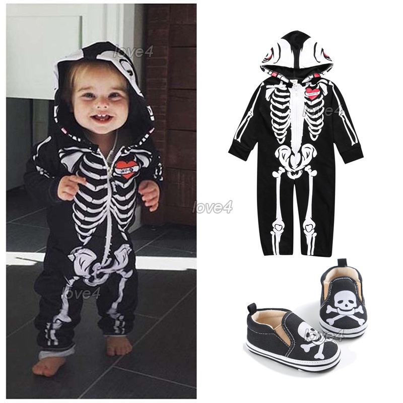 Halloween Costume for Baby Skull Human Skeleton Costumes Onesies for