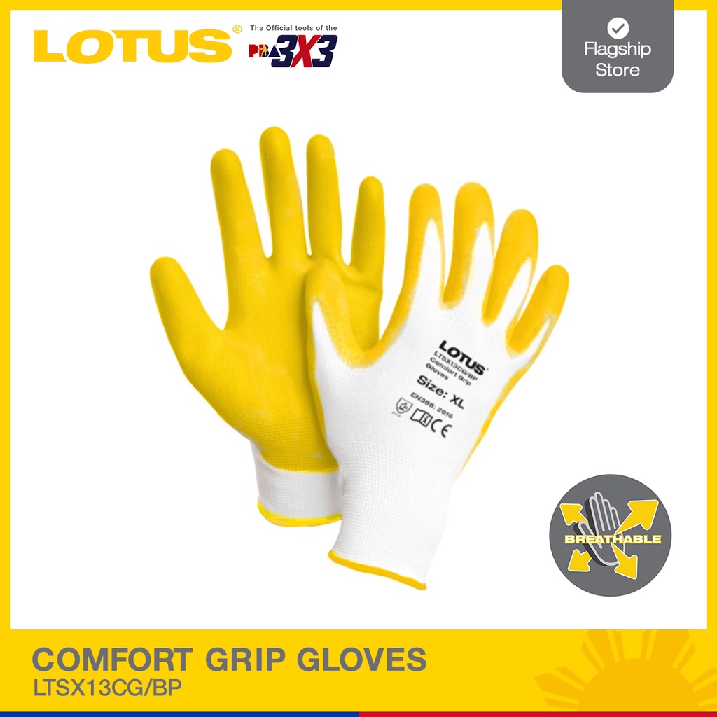 Lotus Comfort Grip Gloves (Sold by Dozen) - Safety/Protective Clothing ...