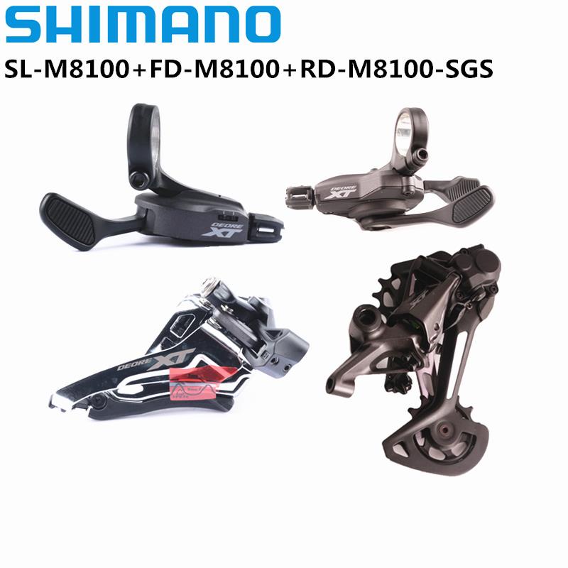 mt200 hydraulic brake shimano DEORE XT M8100 Groupset Shifter Lever 2x12s Front Derailleur RD