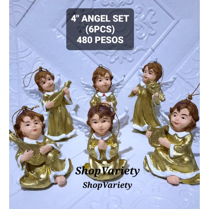 6 PCS ANGEL SET FIGURINE | Shopee Philippines