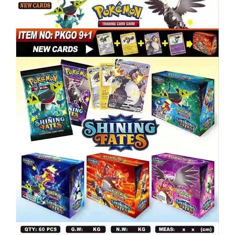 pokemon trading card game new packs Pokémon Shining Fates Custom Booster Box – Kollector's Nest main image 0
