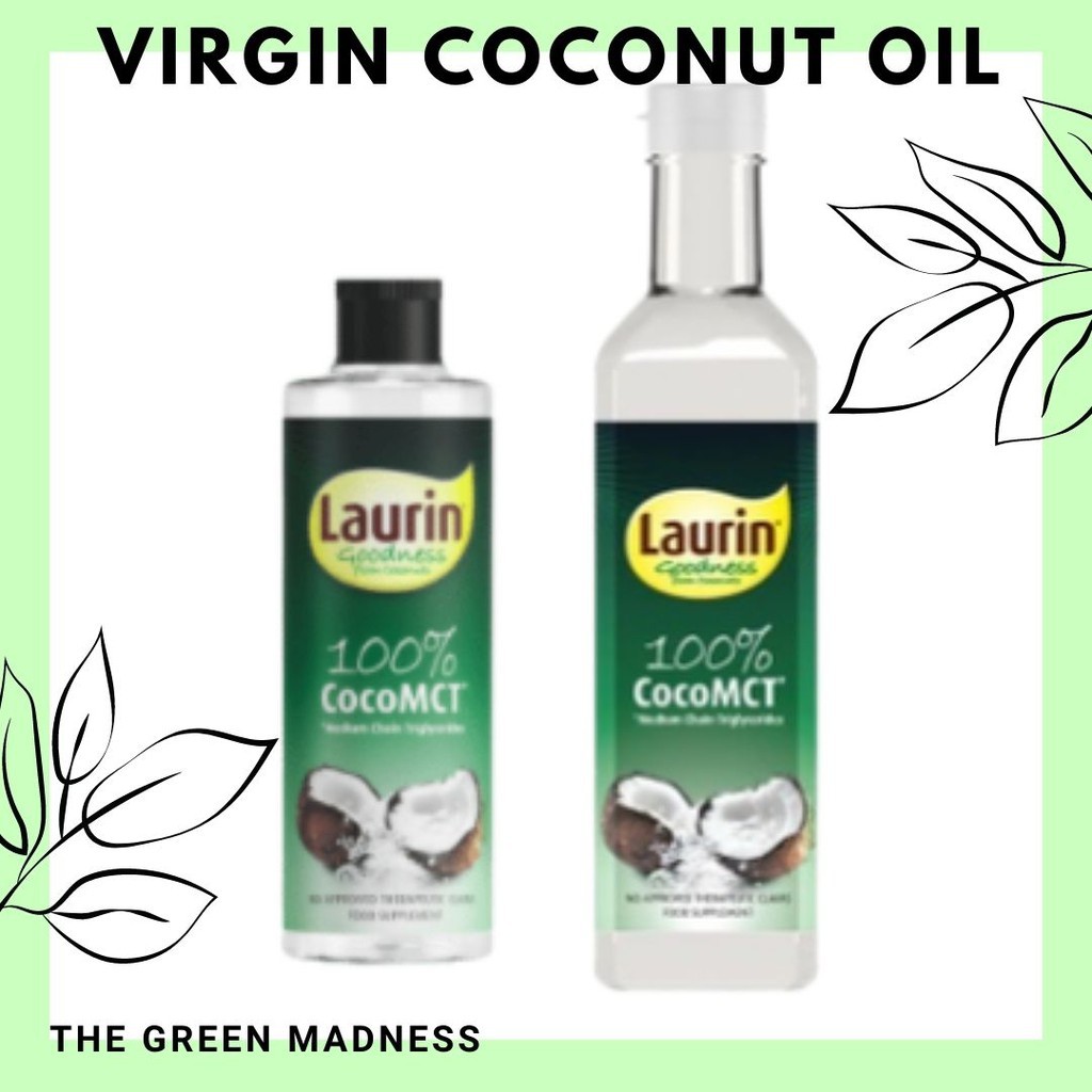 virgin coconut oil Laurin 100 MCT Coconut Oil (KETO approved Virgin