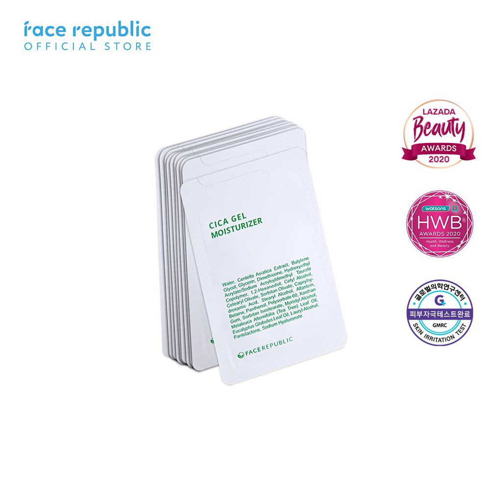 Face Republic Cica Gel Moisturizer 3mL (10 pcs) Shopee Philippines