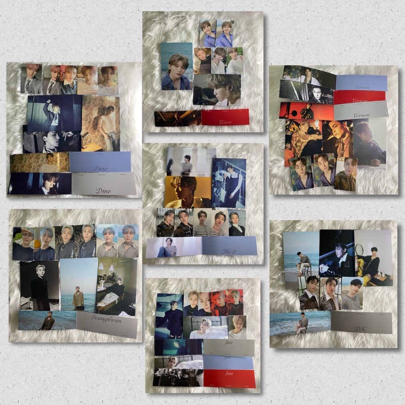 Seventeen Attacca album inclusions photocards set- Jun, Woozi, The8, DK ...