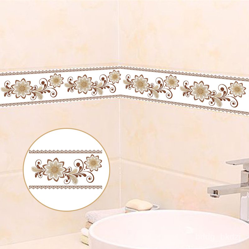 PVC SelfAdhesive Waterproof 3D Wallpaper Borders Living Room Bedroom