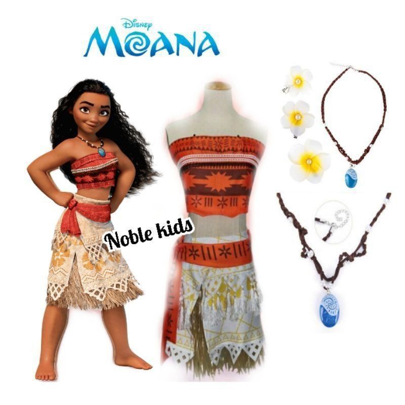 Moana cosplay with Accessories for kids | Shopee Philippines