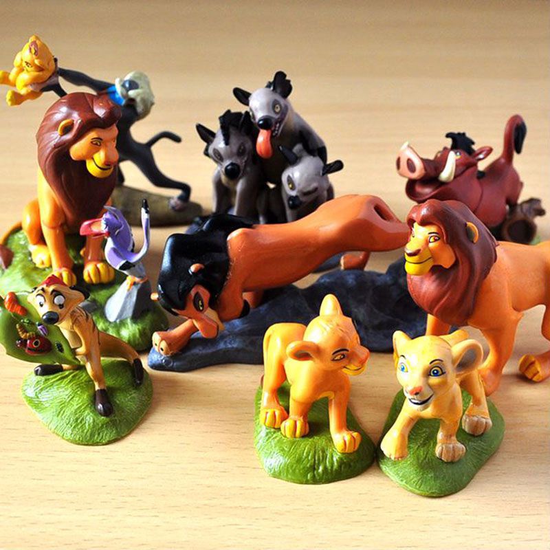 Cartoon The Lion King Figures Collection Movie Simba Toy Doll 9pcs/set ...