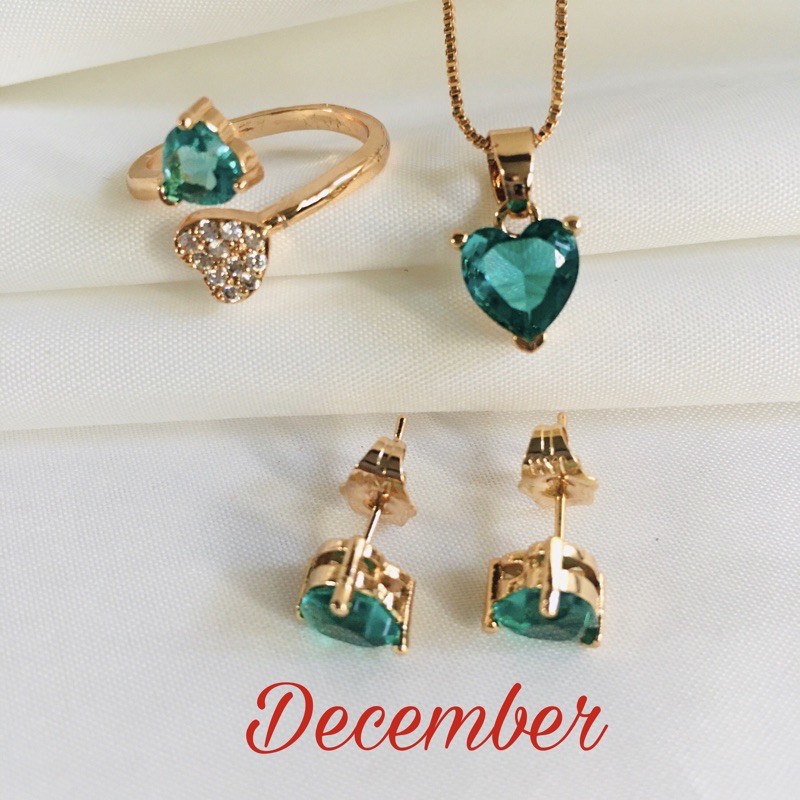 December birthstone jewelry on sale set