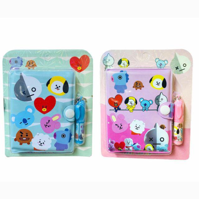 BT21 BTS/Unicorn/Sanrio/Squid game mini notebook with pen | Shopee ...