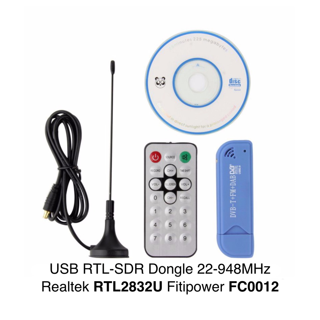 Usb RTL-SDR Dongle RTL2832U FC0012 Realtek Defined Radio Software ...