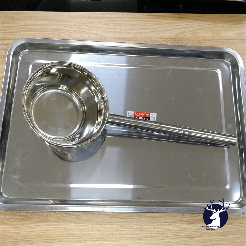 STAINLESS STEEL SOUP DIPPER / LONG HANDLE SOUP LADLE / WATER DIPPER ...