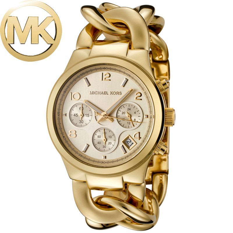 Michael kors gold 2025 chain watch