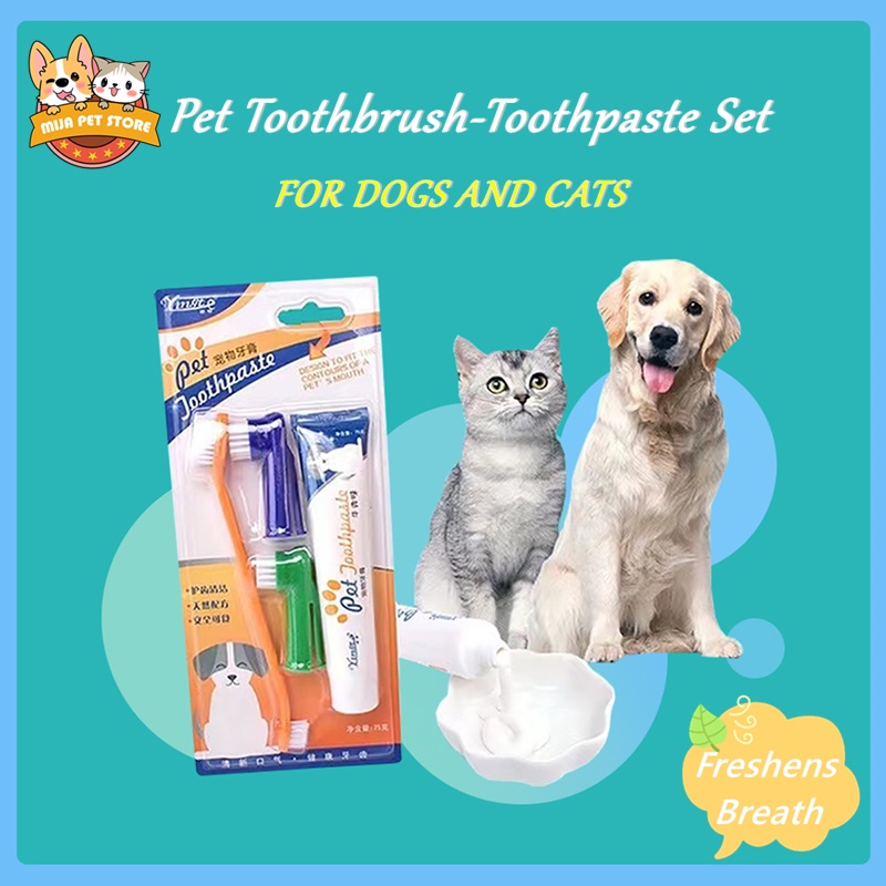 Pet Toothbrush / Toothpaste Set Dog Toothbrush Set Cat Toothbrush Set