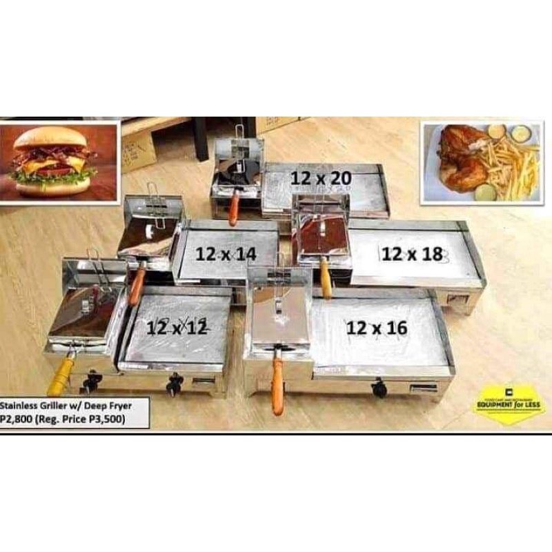 2in1 Burger griller with deep fryer Shopee Philippines