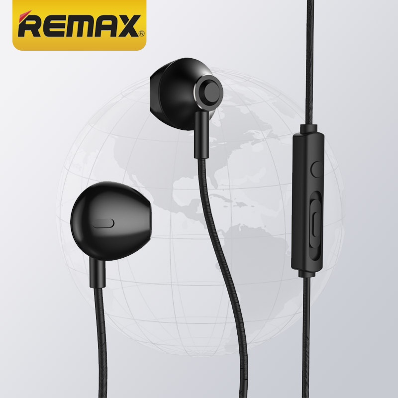 Remax Earphones In-ear Wired Control Earphone Headset Mic Music for ...