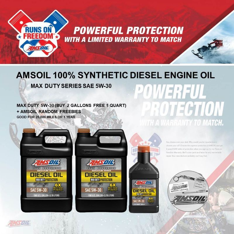 AMSOIL Signature Max Duty 5W-30 (Buy 2 Take 1 Promo)