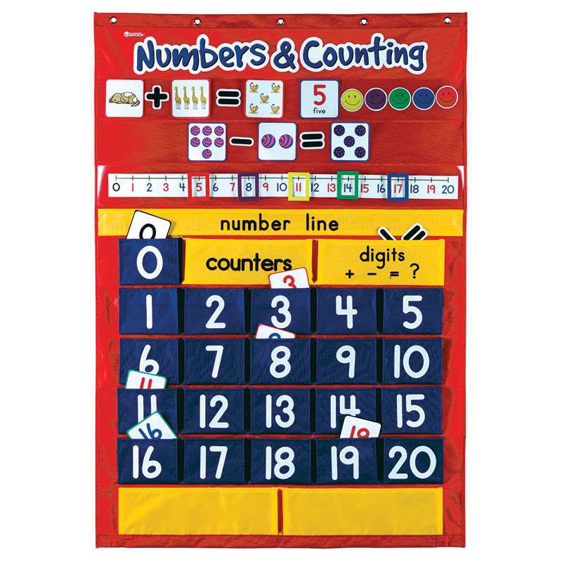 Learning Resources Numbers & Counting Pocket Chart | Shopee Philippines
