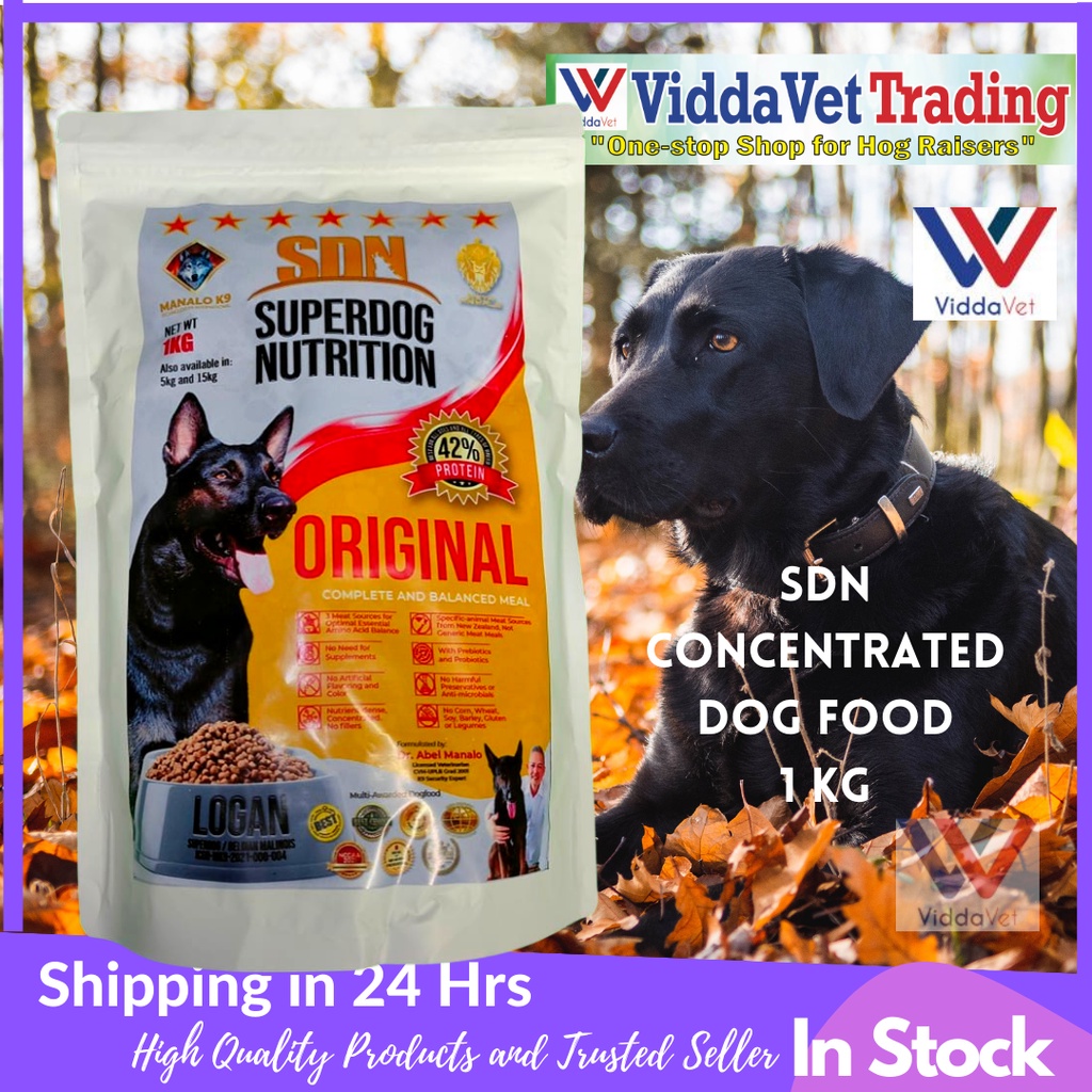 1 kg SDN42 dog food original packaging SDN SuperDog Nutrition by Manalo ...