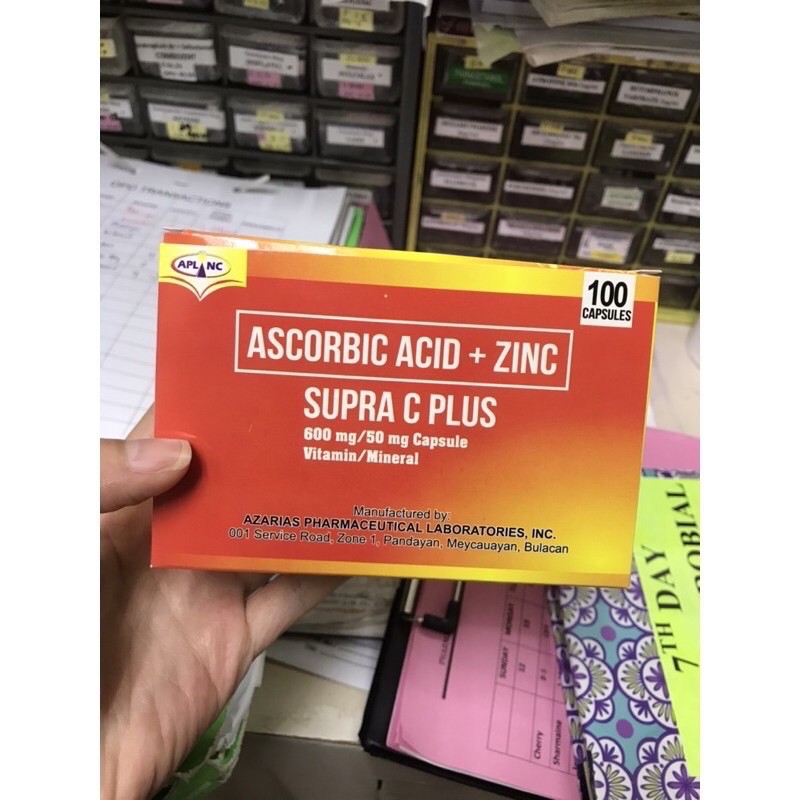 VITAMIN C WITH ZINC ASCORBIC ACID PLUS ZINC ( SUPRA C PLUS /