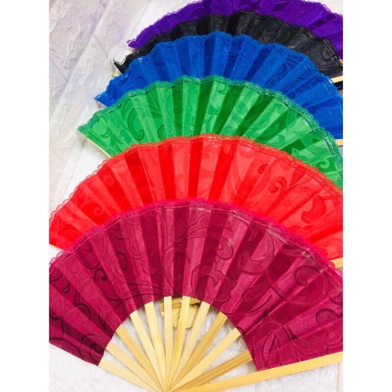 (6pcs/pack) Bamboo fan kahoy pamaypay | Shopee Philippines